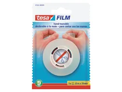 Plakband Tesa film 19mmx25m handinscheurbaar blister