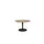 Linesto vergadertafel 120cm rond honey castello 25mm zwart