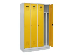 locker voor scheiding van kleding,HxBxD 1950x1200x500mm,4vak