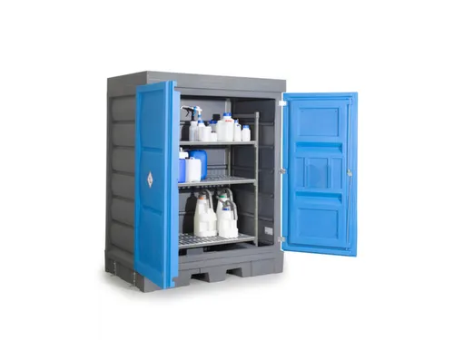 PE-vatenkast,v. aquatox./agressieve stoffen,HxBxD 1980x1560x1080mm