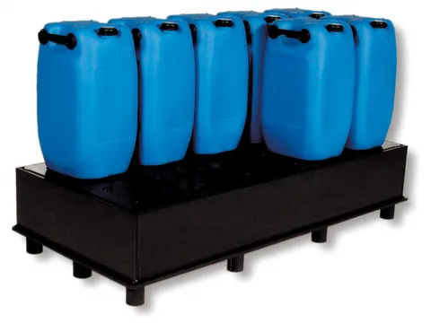 Opvangbak Hdpe 1870x870x310mm V. 3x220l M. Poten Pe Plaat Geperf.