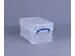 Opbergbox Really Useful 9 liter XL 395x255x205mm transparant wit