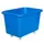 Verrijdbare Rechthoekige Bak 227 Liter Hxbxd 641x902x660mm Pe Blauw