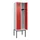 locker,HxBxD 2120x600x500mm,2vak,vak B 300mm,cil.-slot,voetonderstel