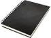 Dummyboek Kangaro A5 blanco 80 vel, wire-o, zwart linnen kaft