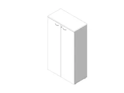 Kantoorkast,3Xhouten Vloer,4Ordnerhoogte,Romp Aluminium,Front Wit