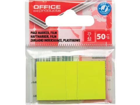 Index 25X43Mm Ophangzakje 50T Geel