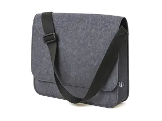 Laptoptas Messenger RPET donker grijs 36x27x8cm - 2