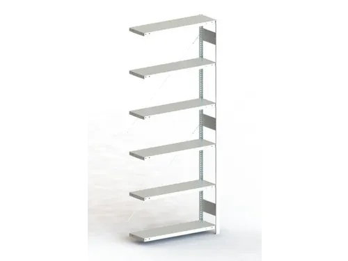 Inhaakstelling Aanbouwveld Ral7035 2500x1006x336mm 6legborden 100kg