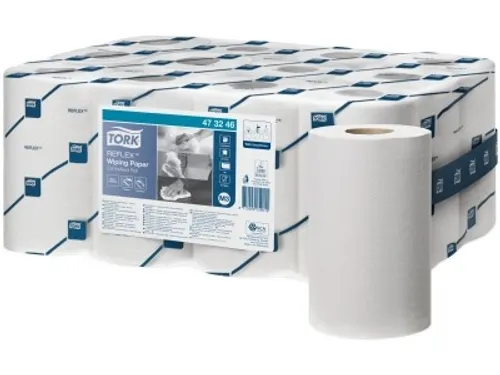Tork 473246 Poetspapier M3 1-Laags Mini Centerfeed Smartcore Wit