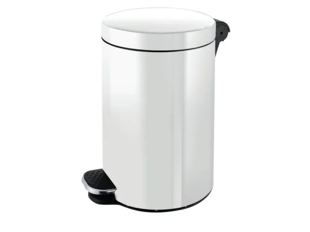 pedaalemmer,5l,HxØ 280x210mm,binnenbak kunststof,romp staal wit