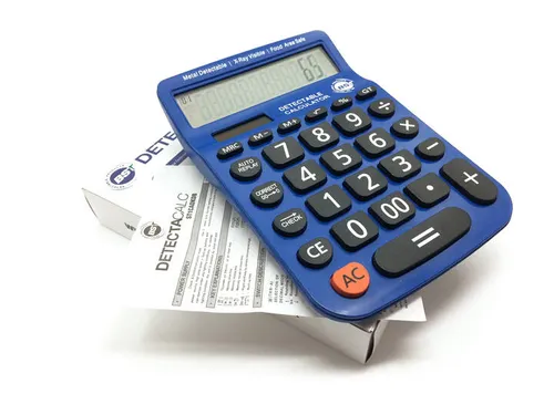 BST Dual detectable desktop calculator blauw