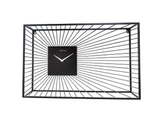 Wandklok Nextime 70x45x15 cm zwart metaal Vasco - 1