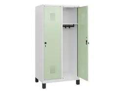 schoollocker,HxBxD 1630x800x500mm,2vak,vak B 400mm,draaigrendel,voeten