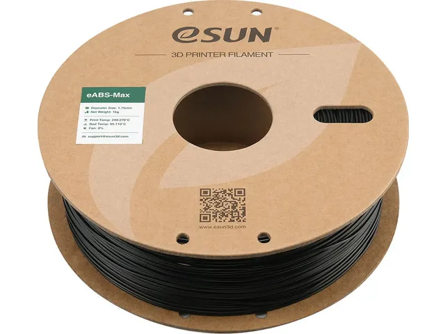 eSUN 3D printer Filament eABS-Max 1,75mm Zwart 1kg