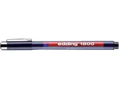 Fineliner edding 1800 zwart 0.7mm