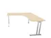 bureau in vrije vorm,HxBxD 740x1600x1600mm,vrije vorm,NE-esdoorn