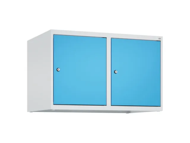 opzetkast,v. locker,2vak.,vak B 400mm,HxBxD 500x800x500mm,vleugeldeur