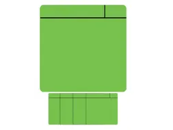 Magneet scrum 75x75mm groen 5 stuks