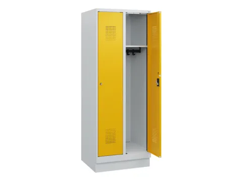 schoollocker,HxBxD 1630x600x500mm,2vak,vak B 300mm,cil.-slot,sokkel