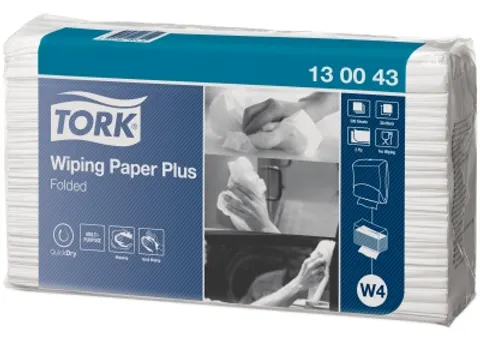 Tork 130043 Poetspapier Advanced 420 Wit Gevouwen 2-Laags