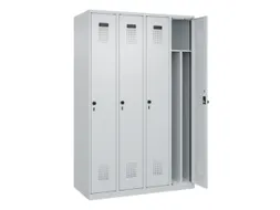 locker voor scheiding van kleding,HxBxD 1850x1200x500mm,4vak