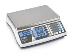 cijferweegschaal,platform BxD 315x215mm,RVS,weegbereik 6kg