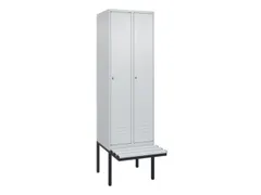 locker voor scheiding van kleding,HxBxD 2120x600x815mm,2vak