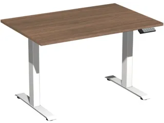 Elektrisch ihv bureau,HxBxD 630-1280x1200x800mm,blad notenboom - 1