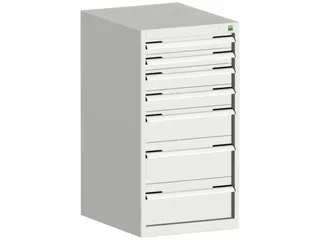 ladekast HxBxD 1000x525x525mm 7laden romp RAL7035 front RAL7035 - 1