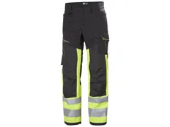 Helly Hansen Alna 2.0 369 klasse 1 werkbroek, zwart/fluo geel, maat 44