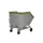Kiepwagen voor spaanders,HxLxB 1290x1420x1340mm,1m³,draagverm. 300kg