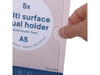 Posterhouder Sleeve A5 Multi-Surface Staand Acryl - 3