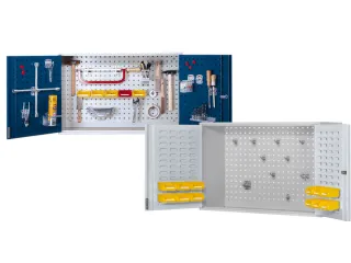Hangkast 620x920x335mm Deuren/wanden Gesleufd Ral7035 - 2