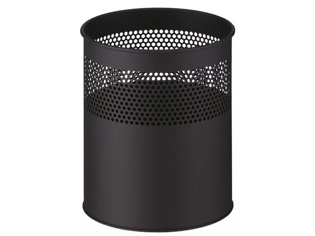 Half geperforeerde papierbak 15 Liter Zwart