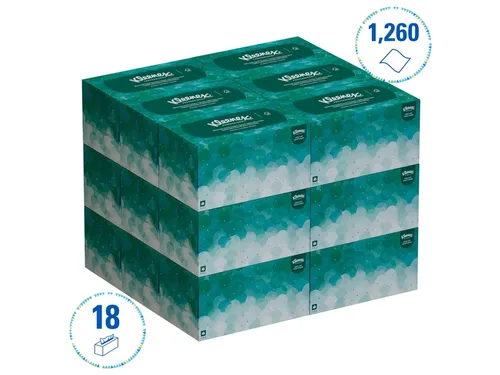 Handdoek Kleenex Ultra Popup 1-laags 70 vel wit 6088