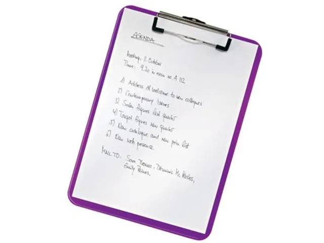 WOW klemplaat, ft A4, paars