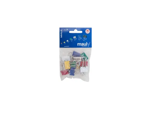 Papierklem MAUL 215 foldback 19mm capaciteit 7mm assorti