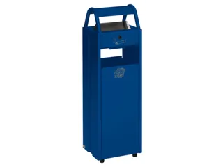 Combi-Asbak 5/35 liter 960x300x250 Blauw Overkapping Verzinkt - 1