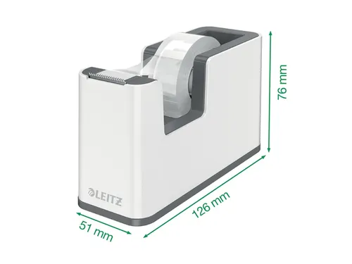 Plakbandhouder Leitz WOW wit/grijs