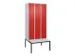 locker voor scheiding van kleding,HxBxD 2120x900x815mm,3vak