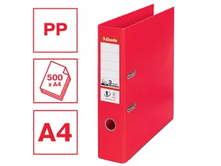 Ordner Esselte Vivida No.1 multipack 75mm A4 5 stuks rood - 5