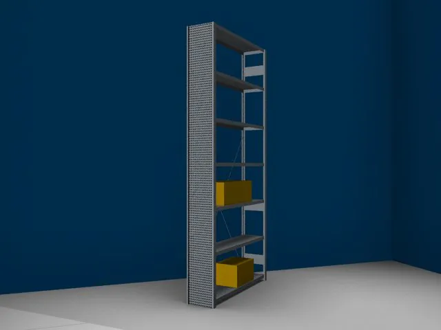 paroi latérale,p. rayonnage sans boulons,HxP 3000x300mm,galvanisé