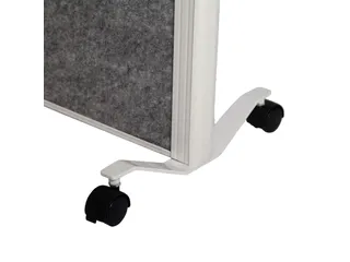 MAULcocoon Scheidingswand 100x180cm grijs mobiel Frame Wit - 2