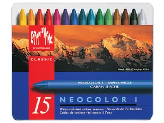 Waskrijt Caran d'Ache neocolor-I 15 stuks assorti - 2