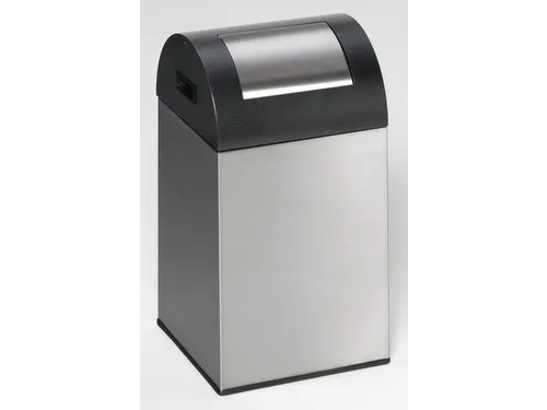 Afvalverzamelaar Zelfblussend 43 Liter 660X320X320Mm Klemring Zilver