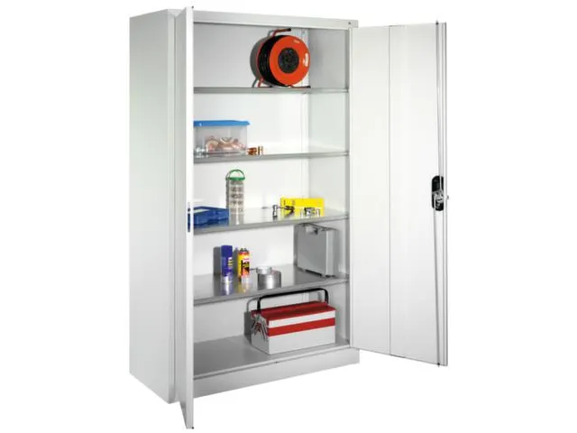 Universele Kast Hxbxd 1950X1200X400Mm 4Legborden Ral7035