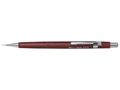 Vulpotlood pentel P205 0.5mm rood