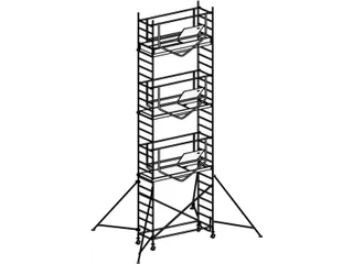 rolsteiger,reik H 8,27m,steiger H 7,49m,3platform(s),m. luik - 1