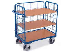 etagewagen,draagverm. 500kg,3etage(s),laadvl. LxB 1200x800mm,houtetage